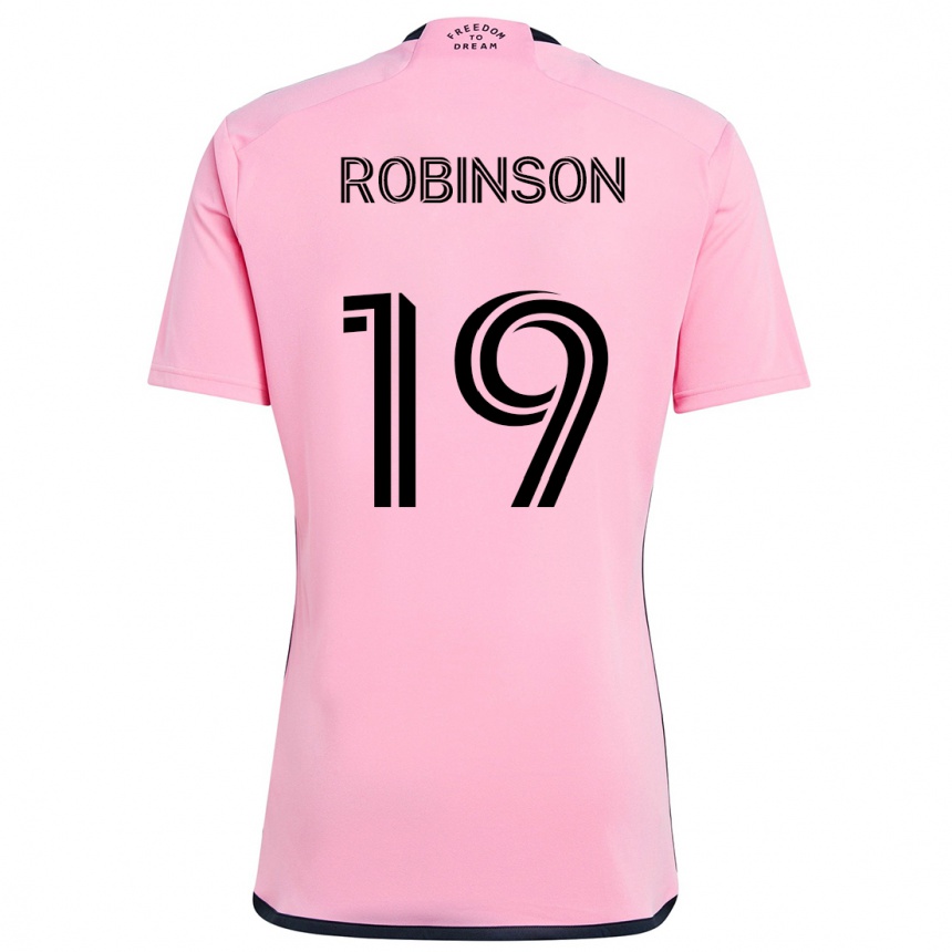 Vaikiškas Robbie Robinson #19 Rožinis Namų Marškinėliai 2024/25 T-Shirt