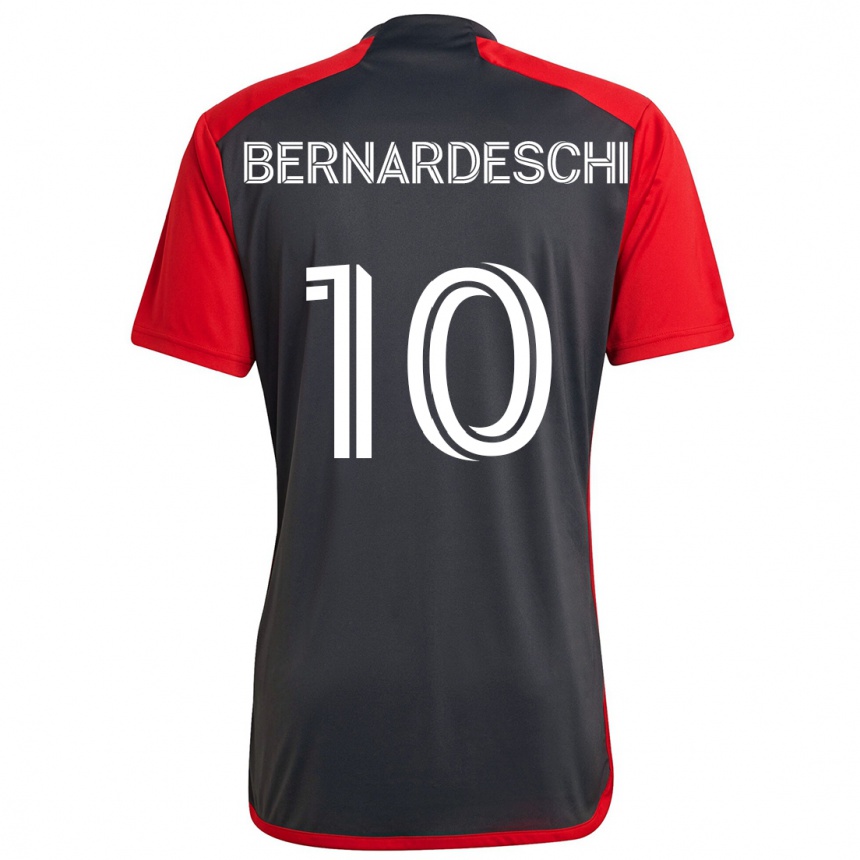 Vaikiškas Federico Bernardeschi #10 Pilka Raudona Namų Marškinėliai 2024/25 T-Shirt