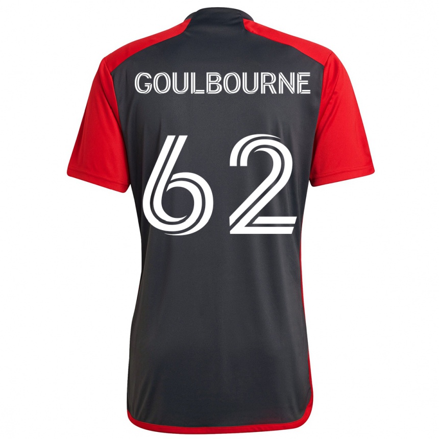 Vaikiškas Rohan Goulbourne #62 Pilka Raudona Namų Marškinėliai 2024/25 T-Shirt