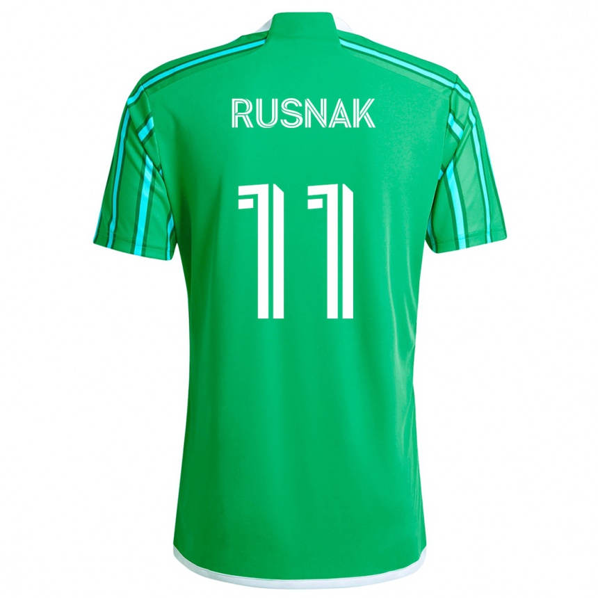 Vaikiškas Albert Rusnák #11 Žalia Balta Namų Marškinėliai 2024/25 T-Shirt