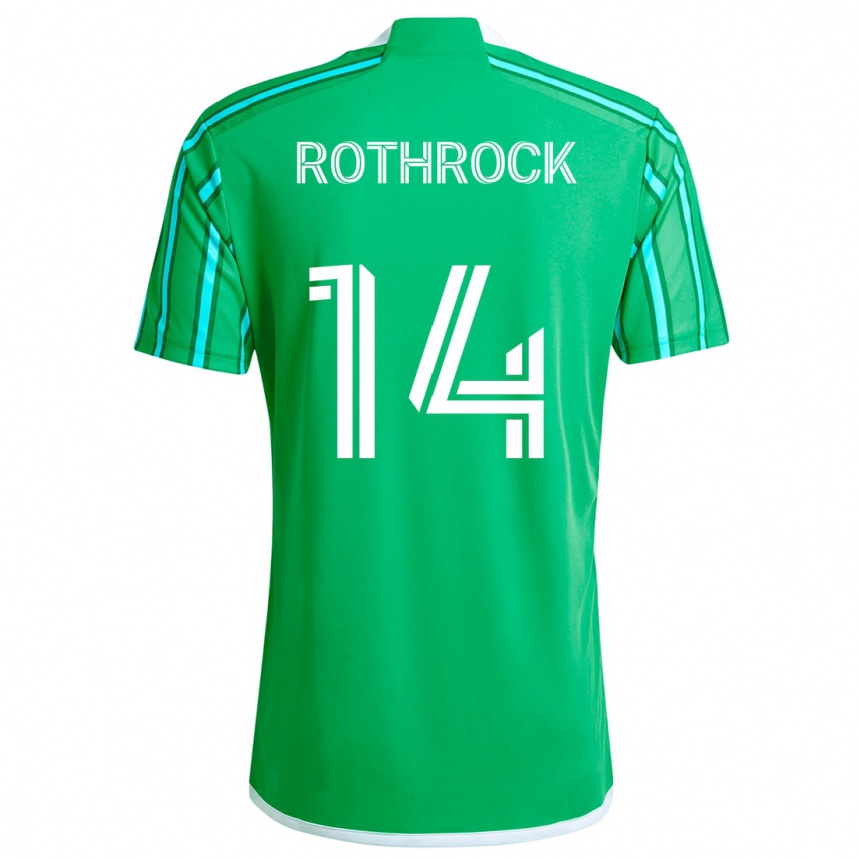 Vaikiškas Paul Rothrock #14 Žalia Balta Namų Marškinėliai 2024/25 T-Shirt