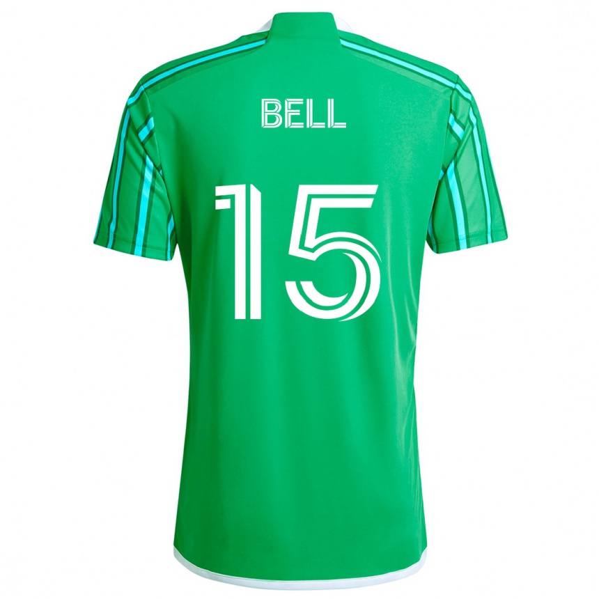 Vaikiškas Jon Bell #15 Žalia Balta Namų Marškinėliai 2024/25 T-Shirt