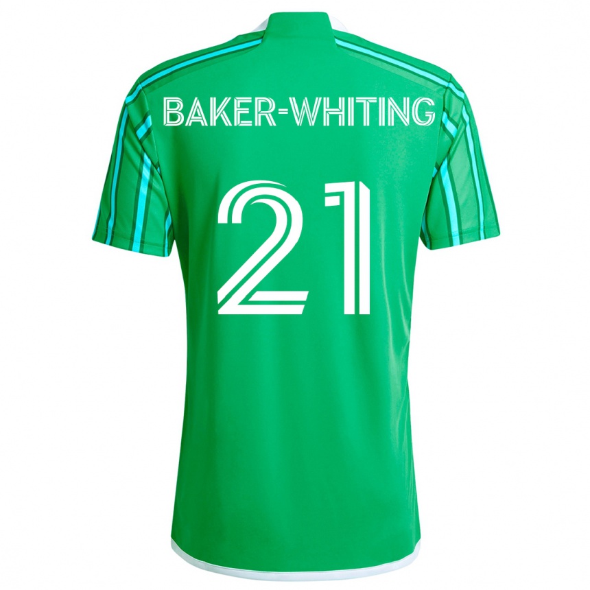 Vaikiškas Reed Baker-Whiting #21 Žalia Balta Namų Marškinėliai 2024/25 T-Shirt