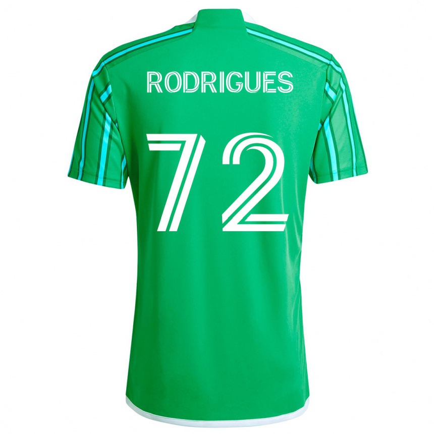 Vaikiškas Braudílio Rodrigues #72 Žalia Balta Namų Marškinėliai 2024/25 T-Shirt