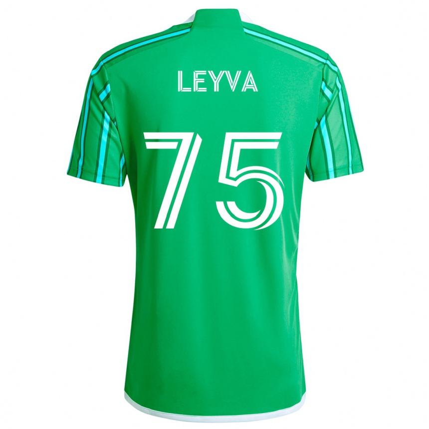 Vaikiškas Danny Leyva #75 Žalia Balta Namų Marškinėliai 2024/25 T-Shirt