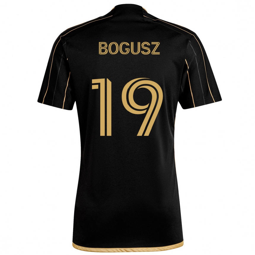 Vaikiškas Mateusz Bogusz #19 Juodas Auksas Namų Marškinėliai 2024/25 T-Shirt