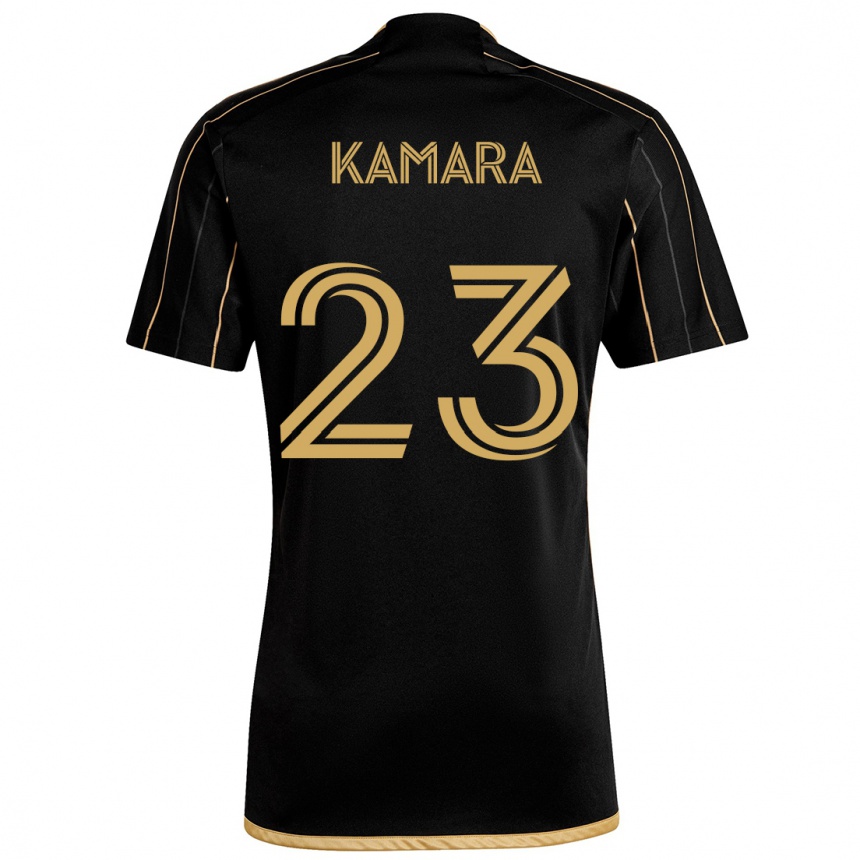 Vaikiškas Kei Kamara #23 Juodas Auksas Namų Marškinėliai 2024/25 T-Shirt