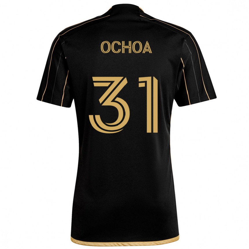 Vaikiškas David Ochoa #31 Juodas Auksas Namų Marškinėliai 2024/25 T-Shirt