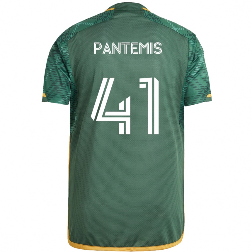 Vaikiškas James Pantemis #41 Žalia Oranžinė Namų Marškinėliai 2024/25 T-Shirt