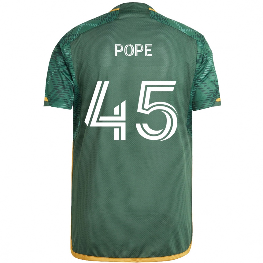 Vaikiškas Blake Pope #45 Žalia Oranžinė Namų Marškinėliai 2024/25 T-Shirt