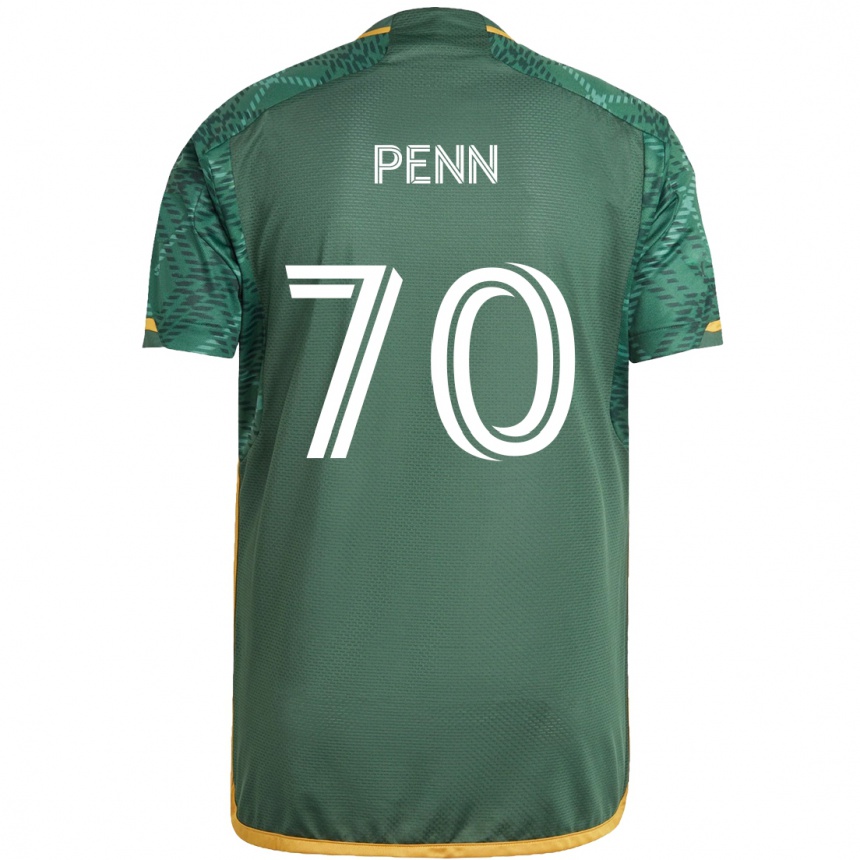 Vaikiškas Josh Penn #70 Žalia Oranžinė Namų Marškinėliai 2024/25 T-Shirt