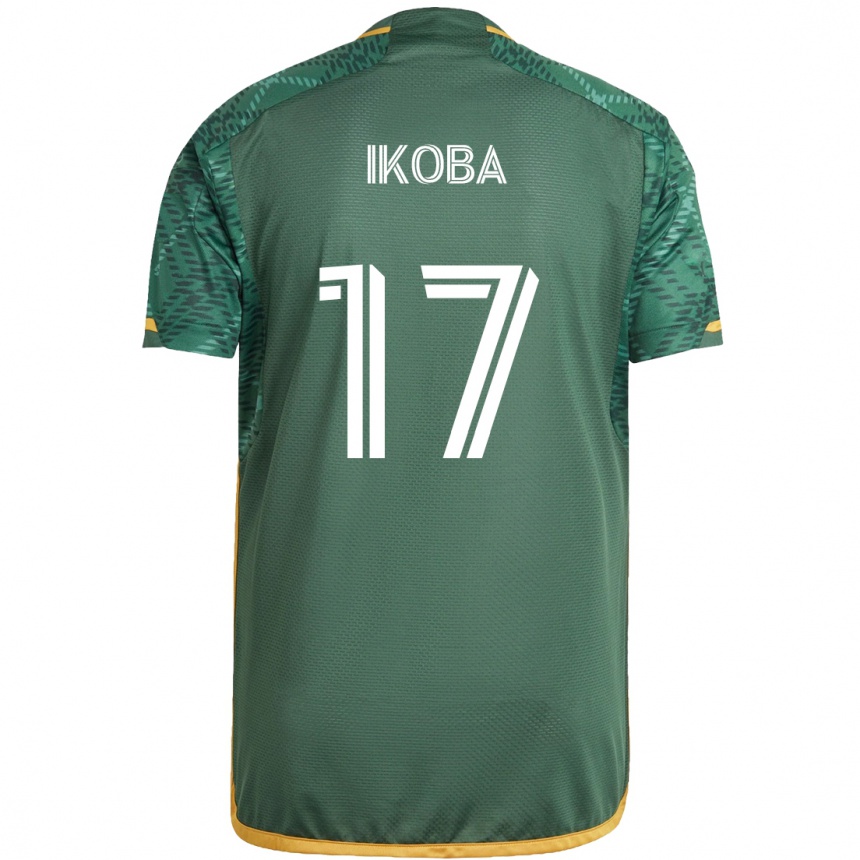 Vaikiškas Tega Ikoba #17 Žalia Oranžinė Namų Marškinėliai 2024/25 T-Shirt