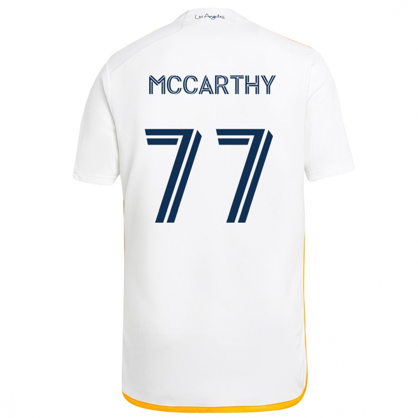 Vaikiškas John Mccarthy #77 Balta Geltona Namų Marškinėliai 2024/25 T-Shirt