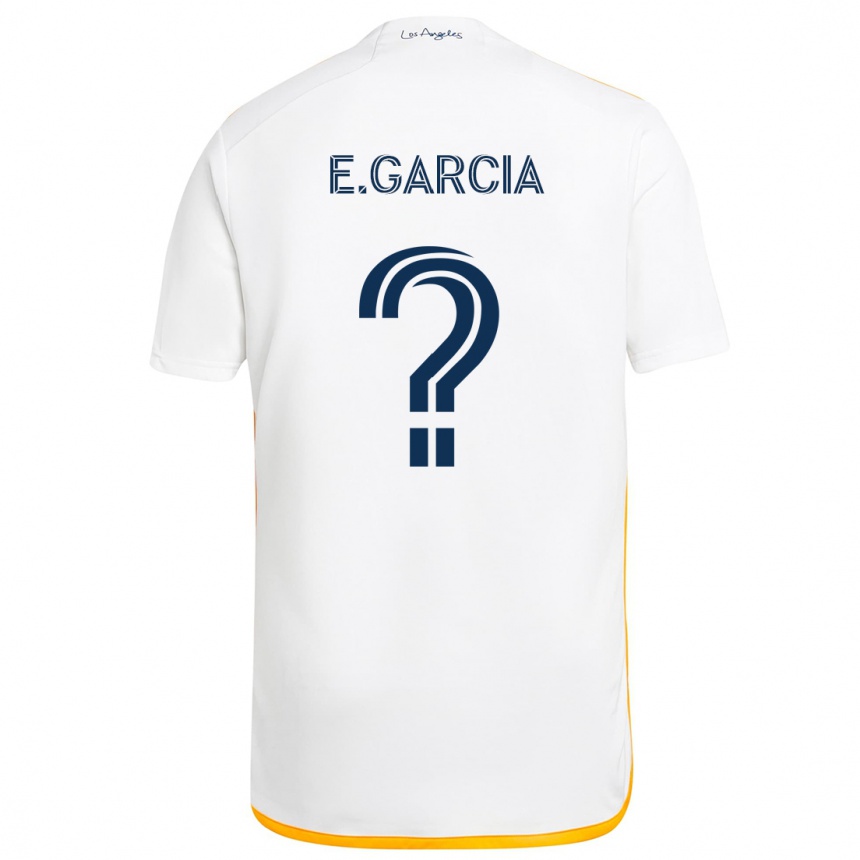 Vaikiškas Emiliano Garcia #0 Balta Geltona Namų Marškinėliai 2024/25 T-Shirt