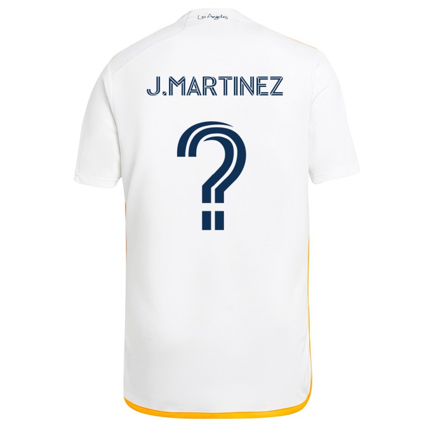 Vaikiškas Juan Martinez #0 Balta Geltona Namų Marškinėliai 2024/25 T-Shirt