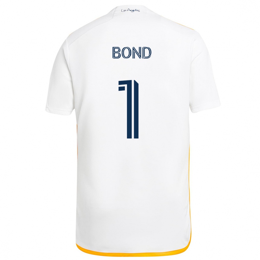 Vaikiškas Jonathan Bond #1 Balta Geltona Namų Marškinėliai 2024/25 T-Shirt