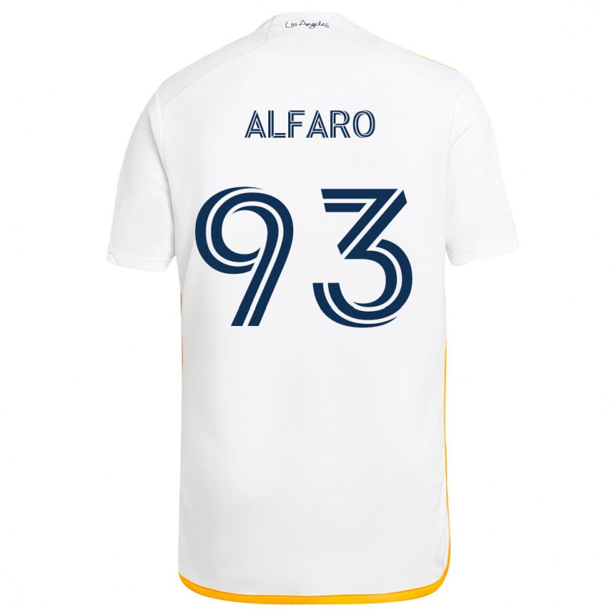 Vaikiškas Tony Alfaro #93 Balta Geltona Namų Marškinėliai 2024/25 T-Shirt