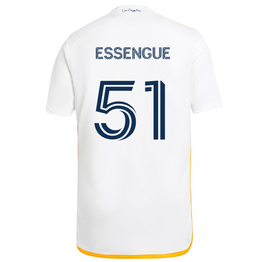 Vaikiškas Ascel Essengue #51 Balta Geltona Namų Marškinėliai 2024/25 T-Shirt