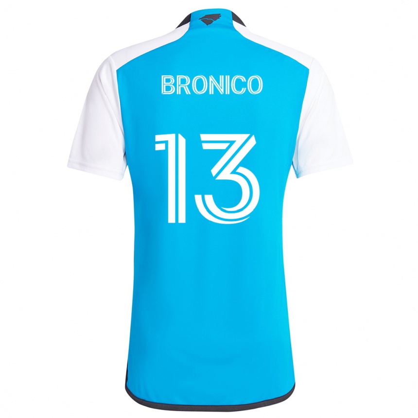 Vaikiškas Brandt Bronico #13 Mėlyna Balta Namų Marškinėliai 2024/25 T-Shirt