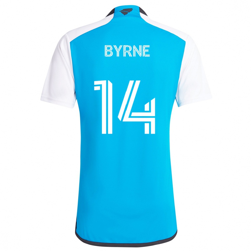 Vaikiškas Nathan Byrne #14 Mėlyna Balta Namų Marškinėliai 2024/25 T-Shirt