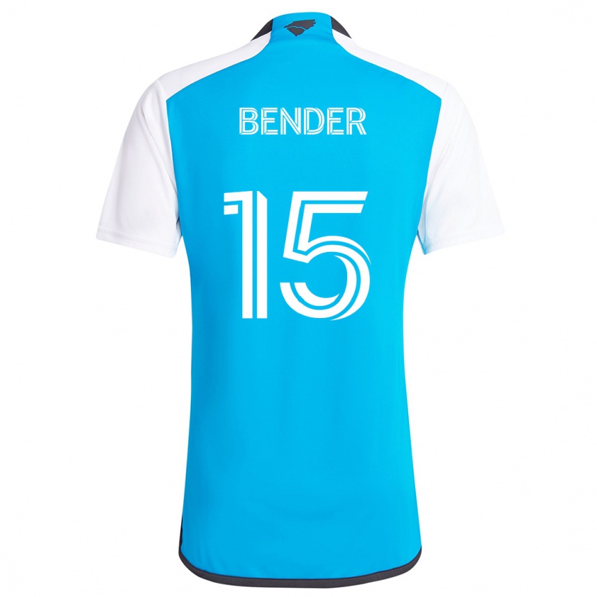 Vaikiškas Ben Bender #15 Mėlyna Balta Namų Marškinėliai 2024/25 T-Shirt