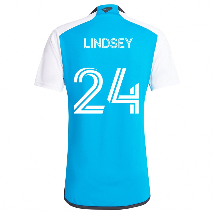 Vaikiškas Jaylin Lindsey #24 Mėlyna Balta Namų Marškinėliai 2024/25 T-Shirt