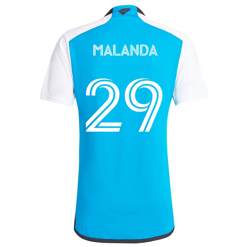 Vaikiškas Adilson Malanda #29 Mėlyna Balta Namų Marškinėliai 2024/25 T-Shirt