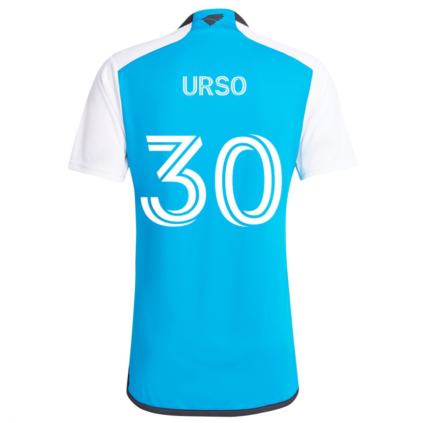 Vaikiškas Júnior Urso #30 Mėlyna Balta Namų Marškinėliai 2024/25 T-Shirt