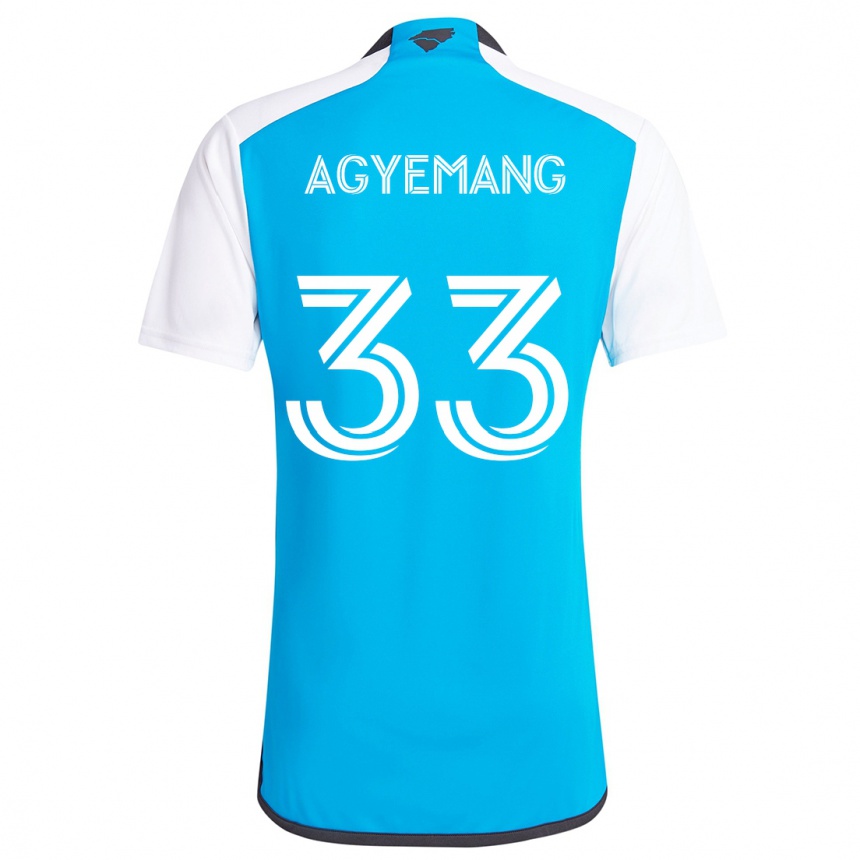 Vaikiškas Patrick Agyemang #33 Mėlyna Balta Namų Marškinėliai 2024/25 T-Shirt