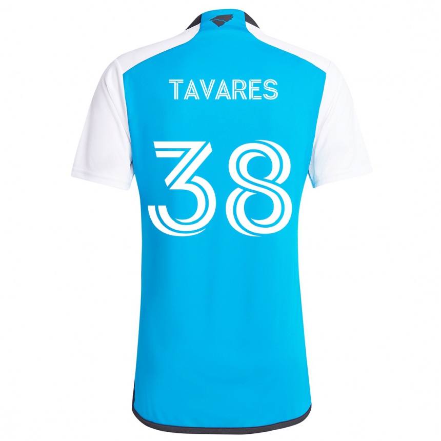 Vaikiškas Iuri Tavares #38 Mėlyna Balta Namų Marškinėliai 2024/25 T-Shirt