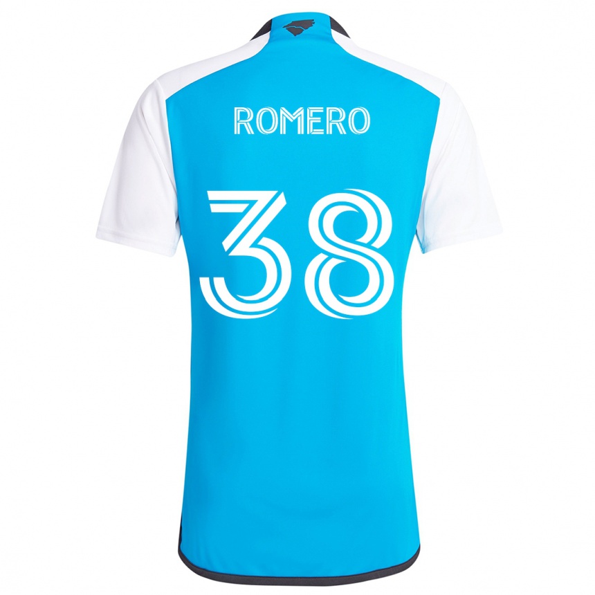 Vaikiškas Brian Romero #38 Mėlyna Balta Namų Marškinėliai 2024/25 T-Shirt