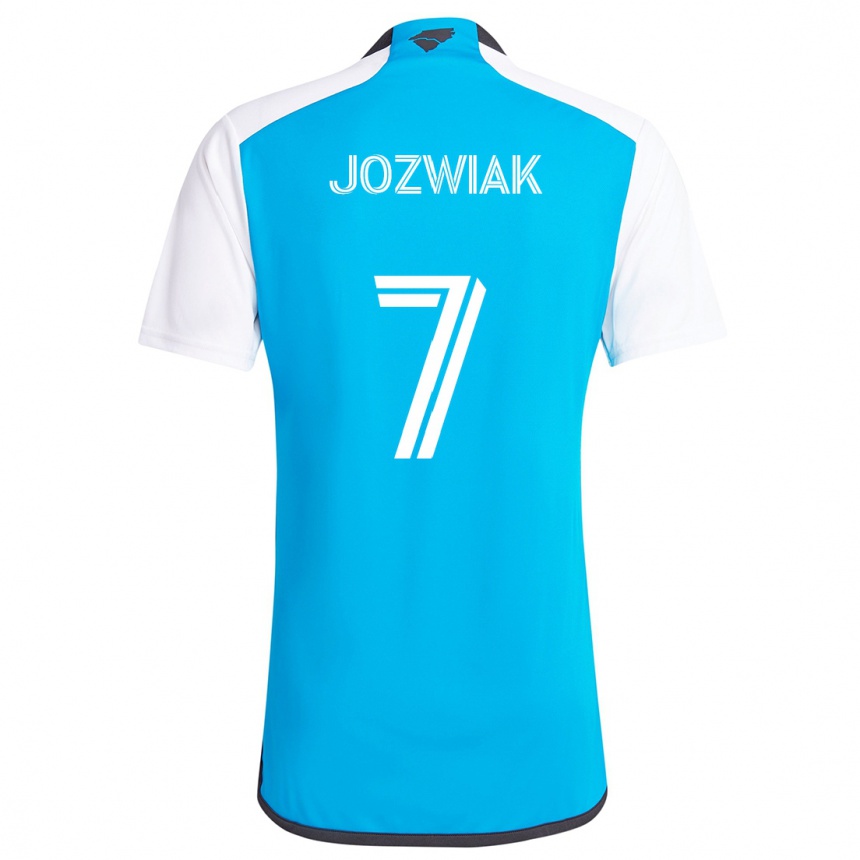 Vaikiškas Kamil Józwiak #7 Mėlyna Balta Namų Marškinėliai 2024/25 T-Shirt