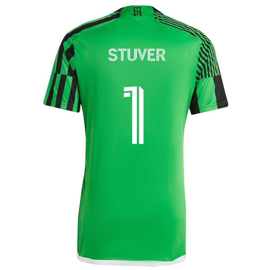 Vaikiškas Brad Stuver #1 Žalia Juoda Namų Marškinėliai 2024/25 T-Shirt