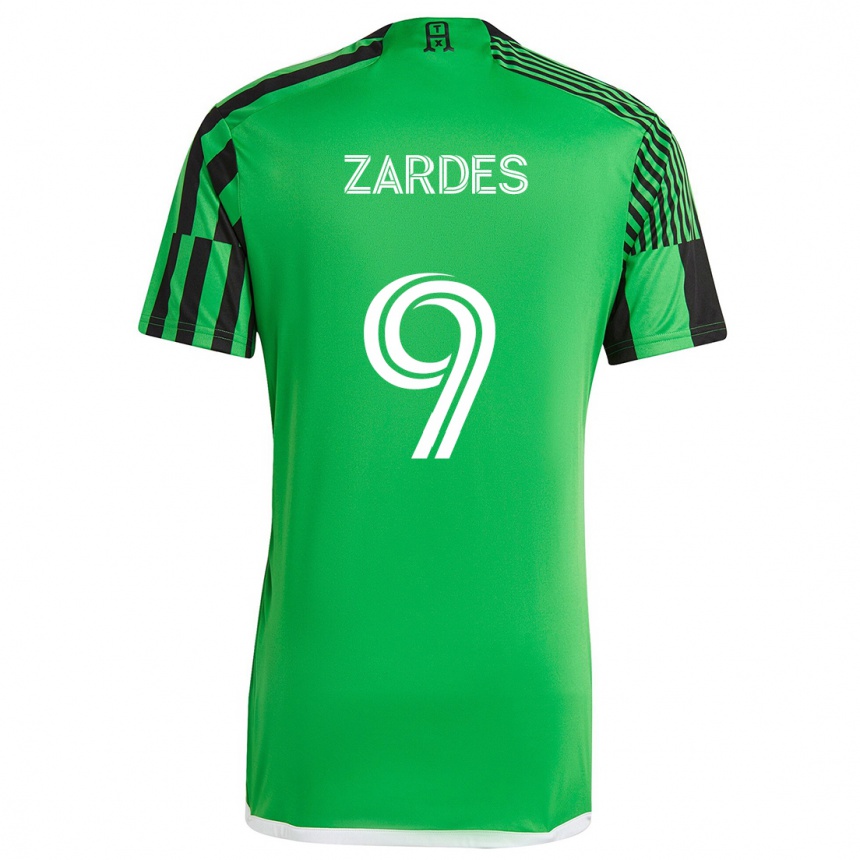 Vaikiškas Gyasi Zardes #9 Žalia Juoda Namų Marškinėliai 2024/25 T-Shirt