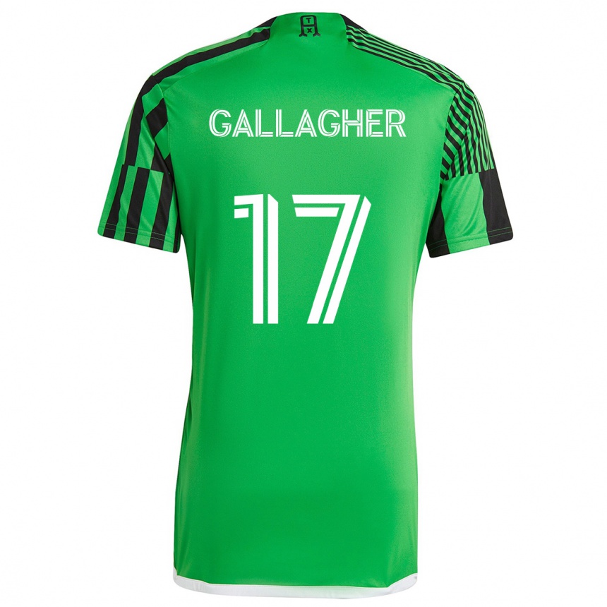 Vaikiškas Jon Gallagher #17 Žalia Juoda Namų Marškinėliai 2024/25 T-Shirt