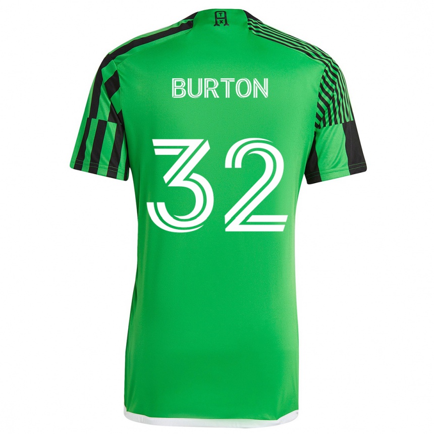 Vaikiškas Micah Burton #32 Žalia Juoda Namų Marškinėliai 2024/25 T-Shirt