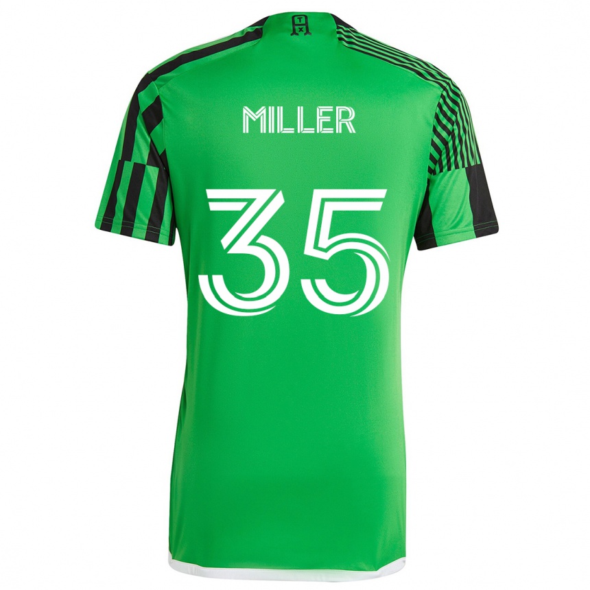 Vaikiškas Mason Miller #35 Žalia Juoda Namų Marškinėliai 2024/25 T-Shirt