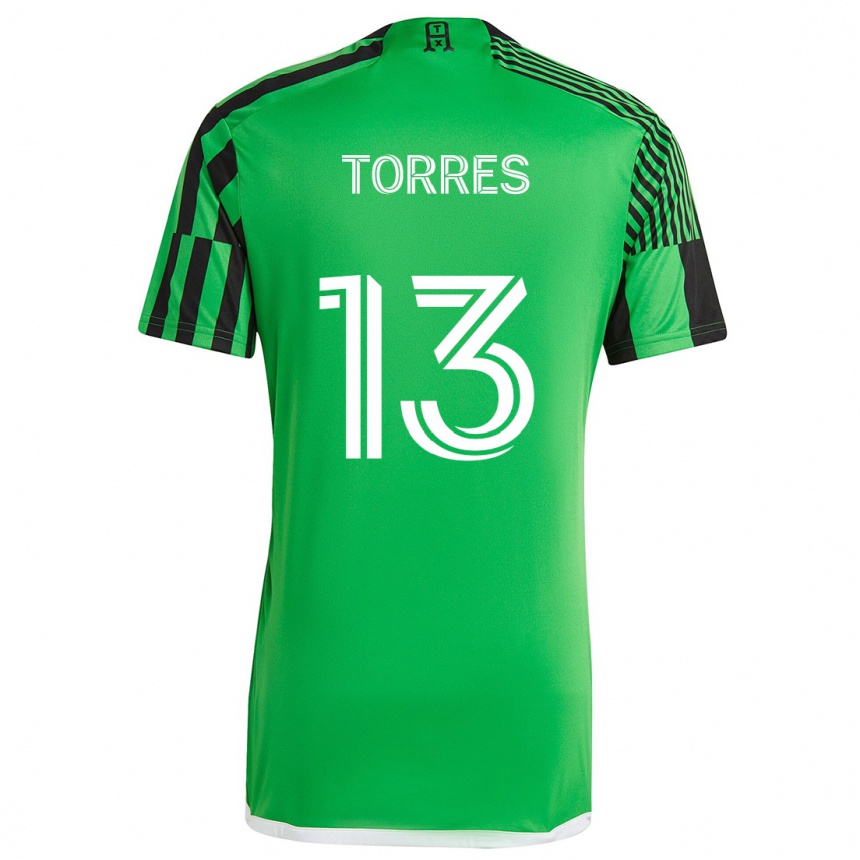 Vaikiškas Leo Torres #13 Žalia Juoda Namų Marškinėliai 2024/25 T-Shirt