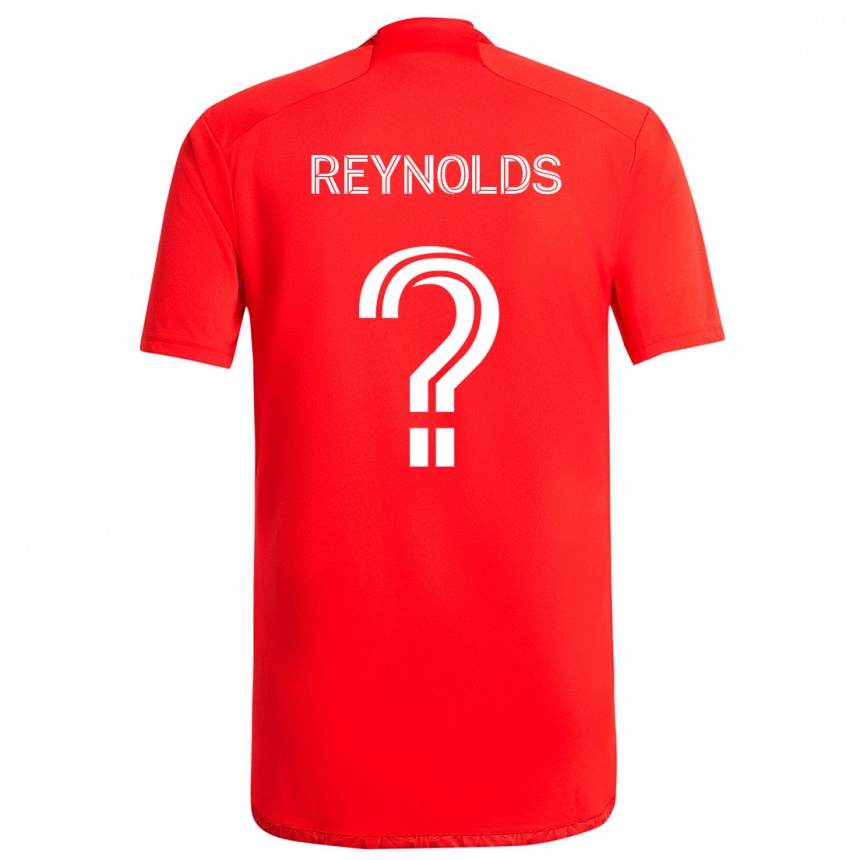 Vaikiškas Justin Reynolds #0 Raudona Balta Namų Marškinėliai 2024/25 T-Shirt