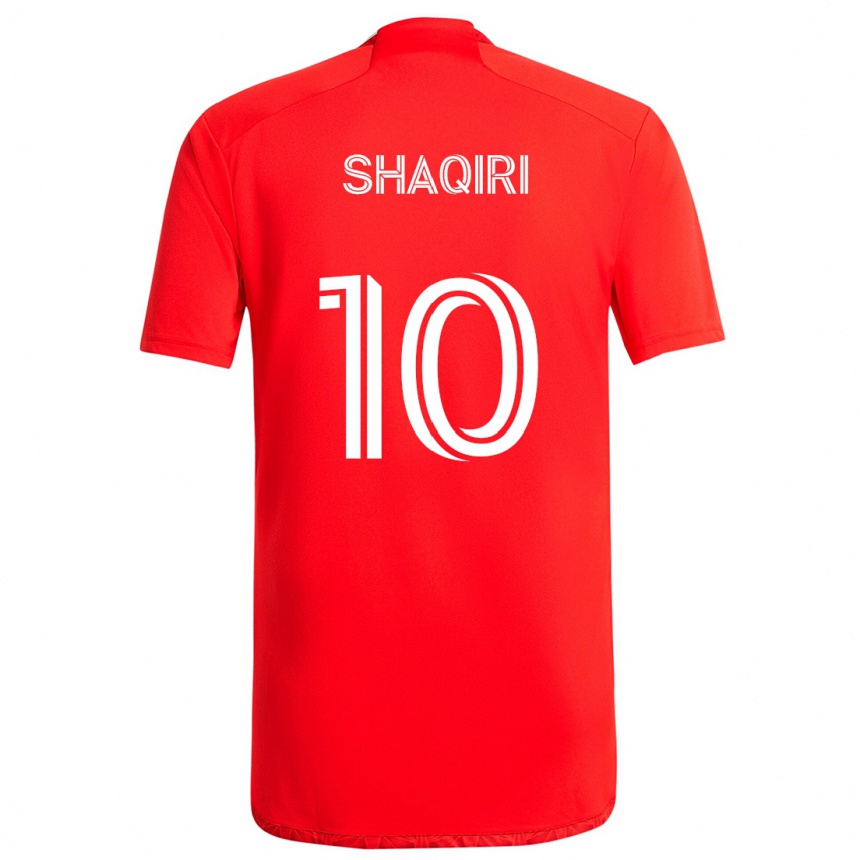 Vaikiškas Xherdan Shaqiri #10 Raudona Balta Namų Marškinėliai 2024/25 T-Shirt