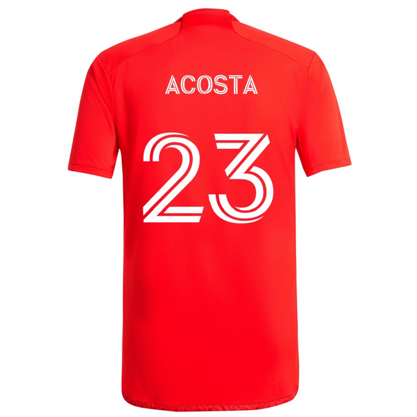 Vaikiškas Kellyn Acosta #23 Raudona Balta Namų Marškinėliai 2024/25 T-Shirt