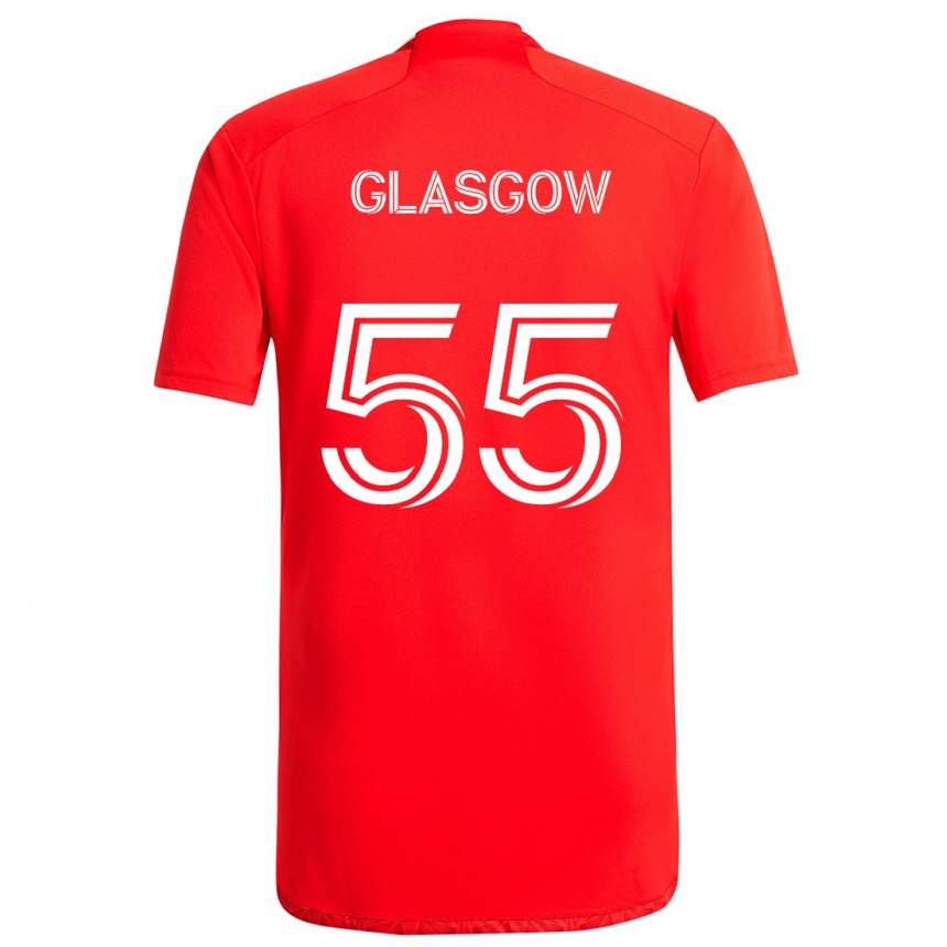 Vaikiškas Omari Glasgow #55 Raudona Balta Namų Marškinėliai 2024/25 T-Shirt