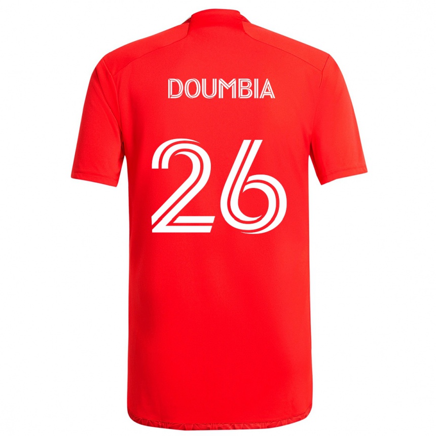 Vaikiškas Ousmane Doumbia #26 Raudona Balta Namų Marškinėliai 2024/25 T-Shirt