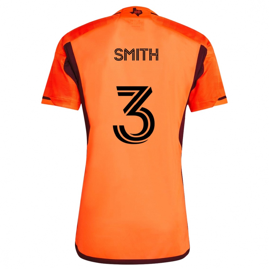 Vaikiškas Brad Smith #3 Oranžinė Juoda Namų Marškinėliai 2024/25 T-Shirt