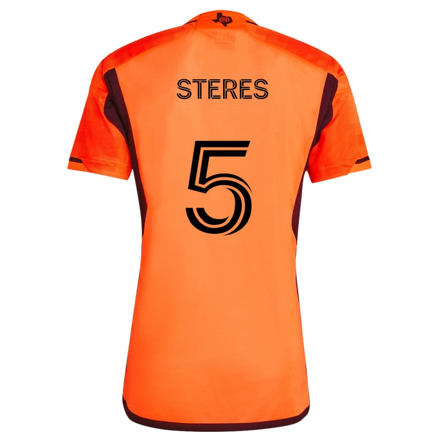 Vaikiškas Daniel Steres #5 Oranžinė Juoda Namų Marškinėliai 2024/25 T-Shirt