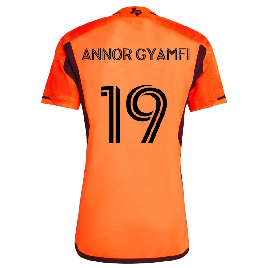 Vaikiškas Stephen Annor Gyamfi #19 Oranžinė Juoda Namų Marškinėliai 2024/25 T-Shirt