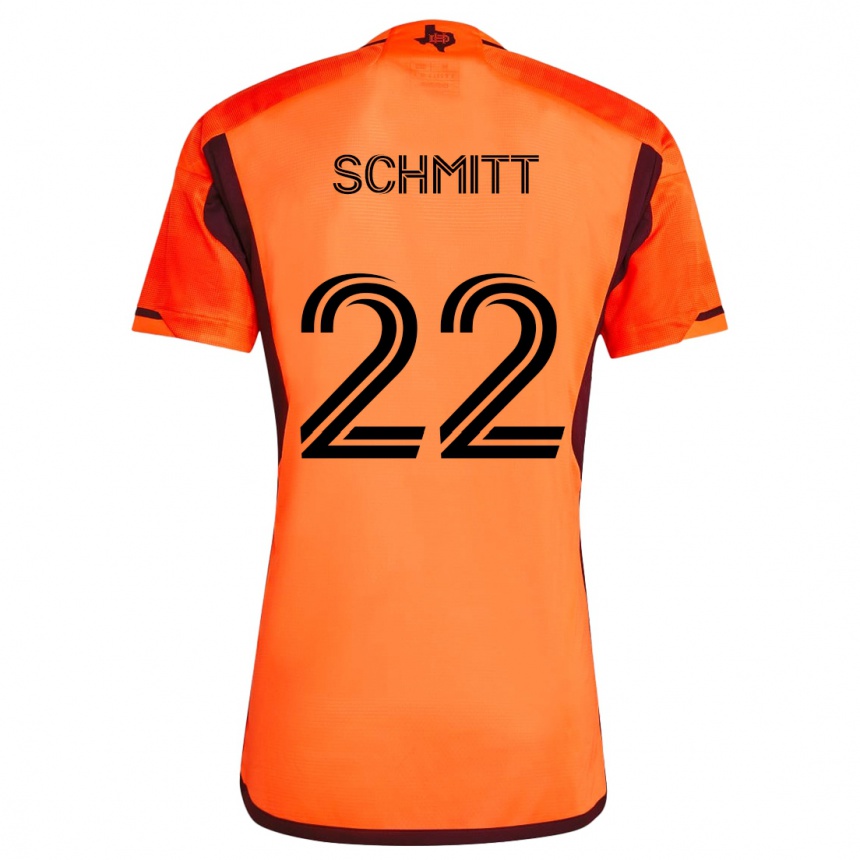 Vaikiškas Tate Schmitt #22 Oranžinė Juoda Namų Marškinėliai 2024/25 T-Shirt