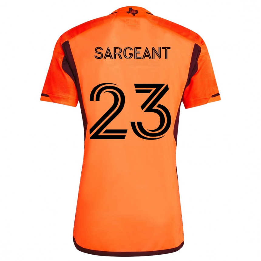 Vaikiškas Kieran Sargeant #23 Oranžinė Juoda Namų Marškinėliai 2024/25 T-Shirt