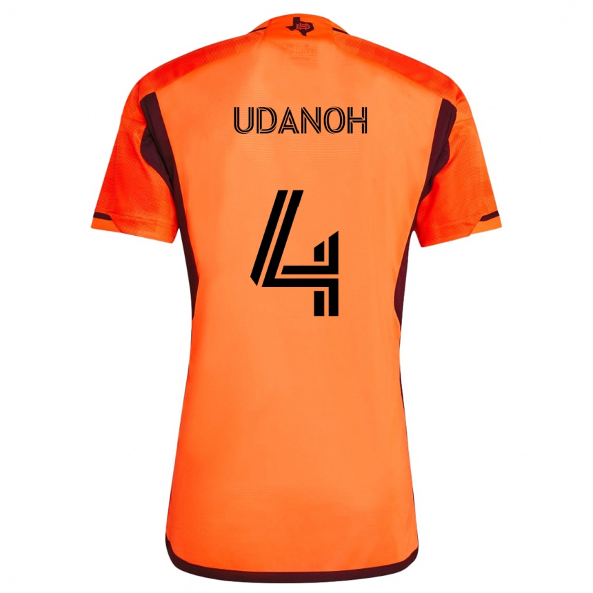 Vaikiškas Iffy Udanoh #4 Oranžinė Juoda Namų Marškinėliai 2024/25 T-Shirt