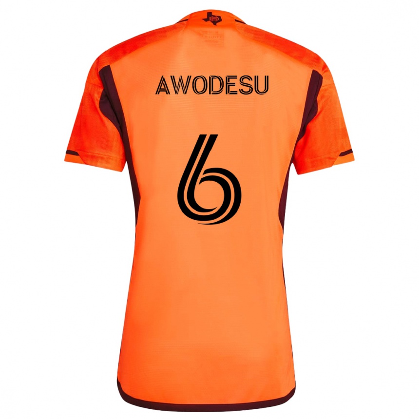 Vaikiškas Femi Awodesu #6 Oranžinė Juoda Namų Marškinėliai 2024/25 T-Shirt